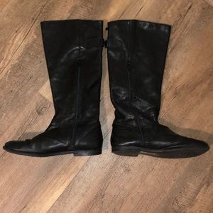 Vintage 90s Faux Distressed Leather Boots